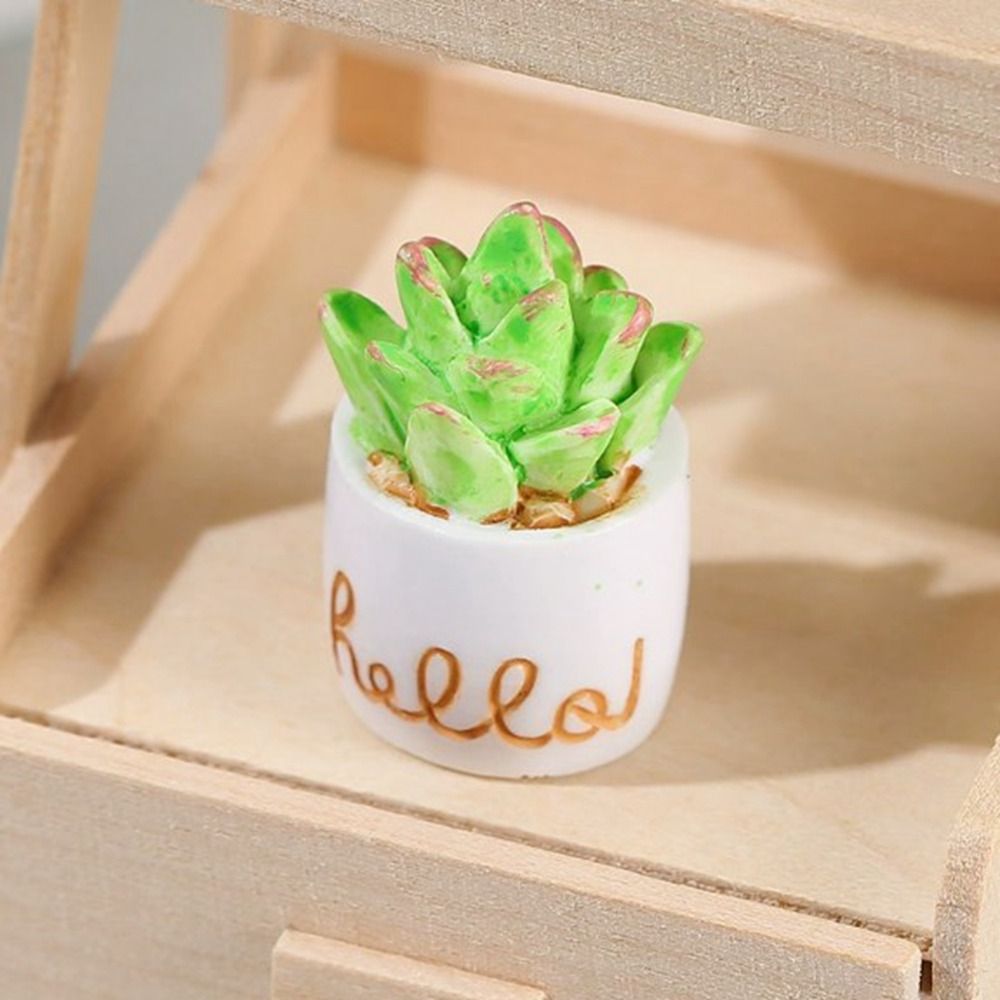 Bonsai Garden China - Yeni 1:12 Dollhouse Minyatür Saksı Bitki