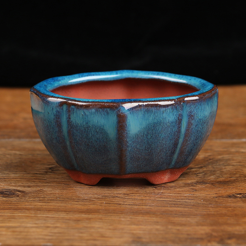 Training Pot Ceramic - Çin tarzı Bonsai tencere nefes Stoneware