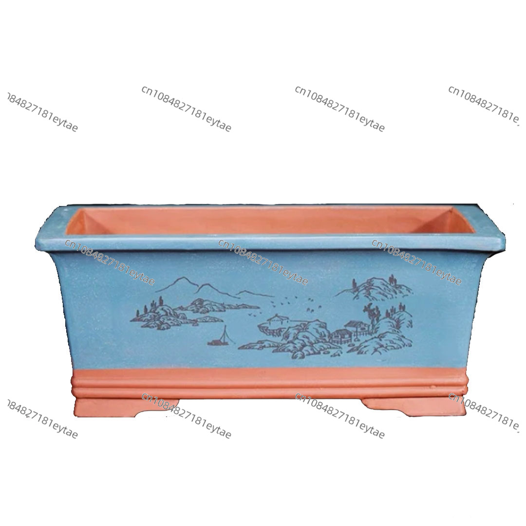 Training Pot Ceramic - Yüksek Kaliteli Sırsız Büyük Bonsai Saksısı,