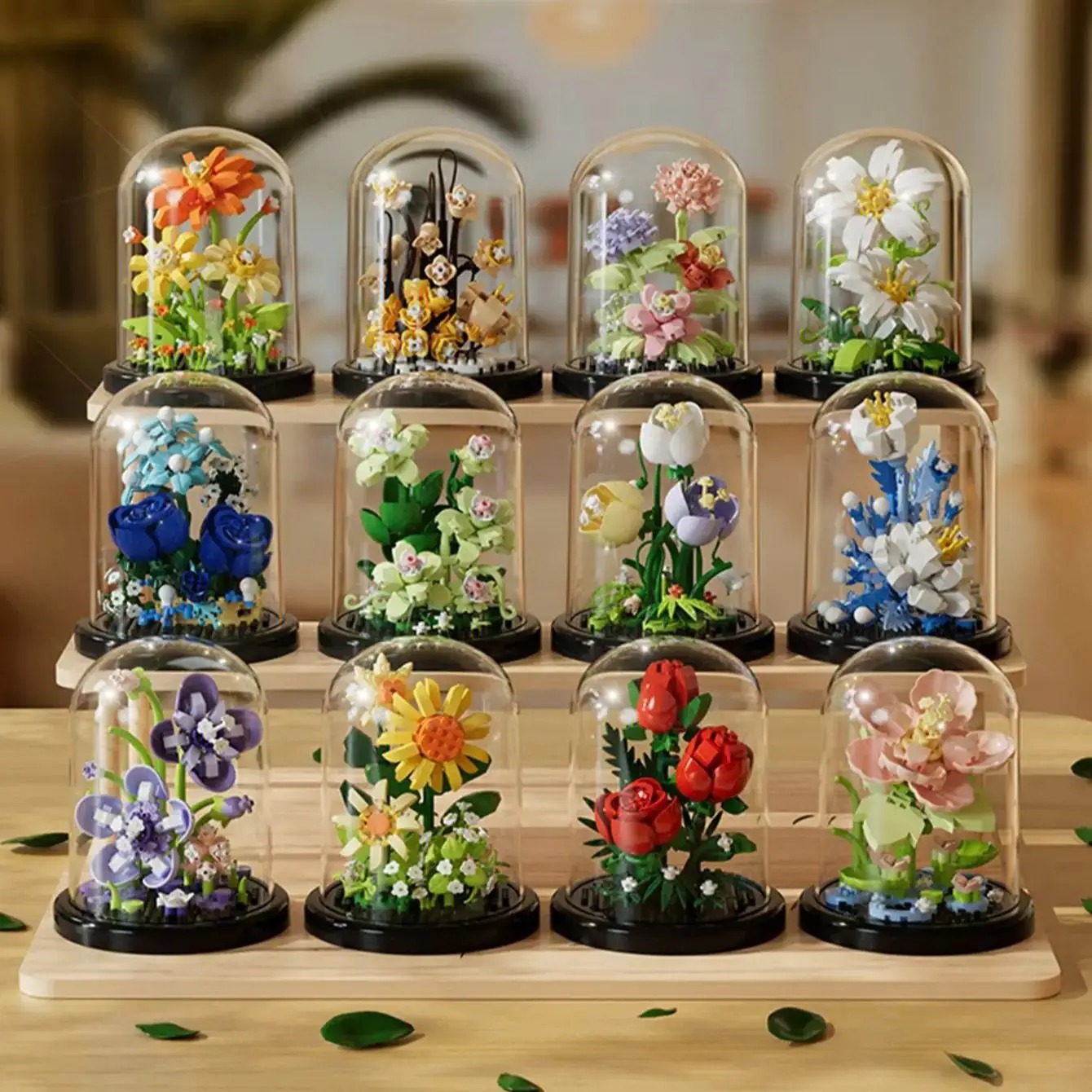 Bonsai Garden Lego - Mikro Yapı Taşları Ebedi Çiçek Buketi
