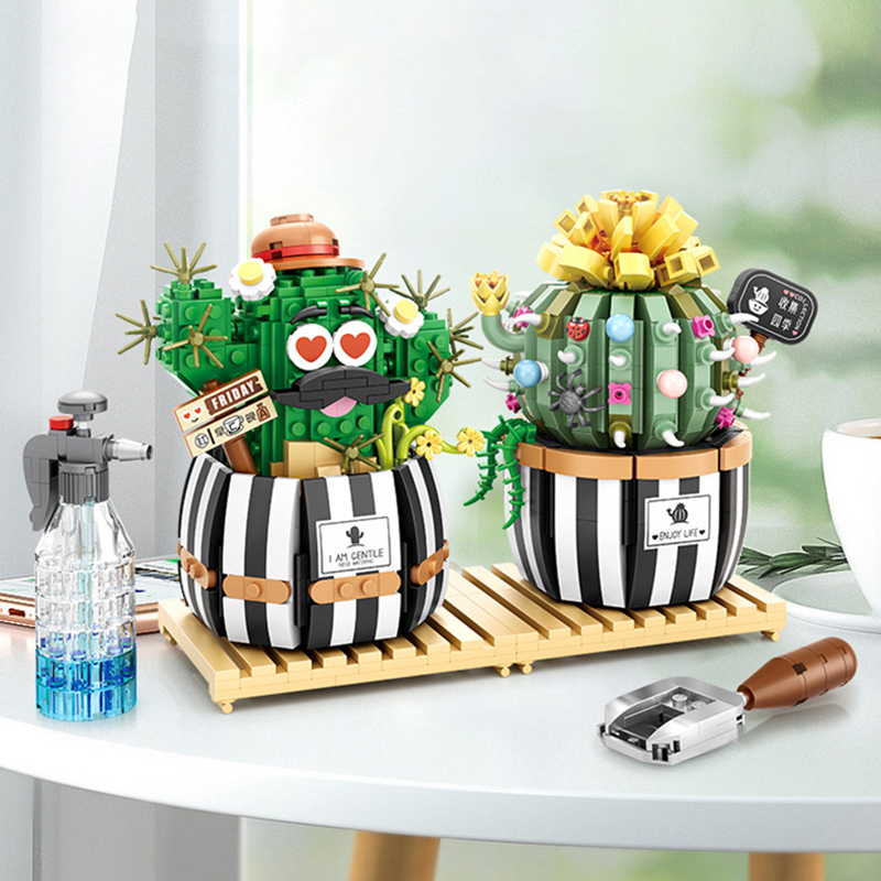 Bonsai Garden Lego - Yaratıcı Yapı Taşları Etli Kaktüs 3D